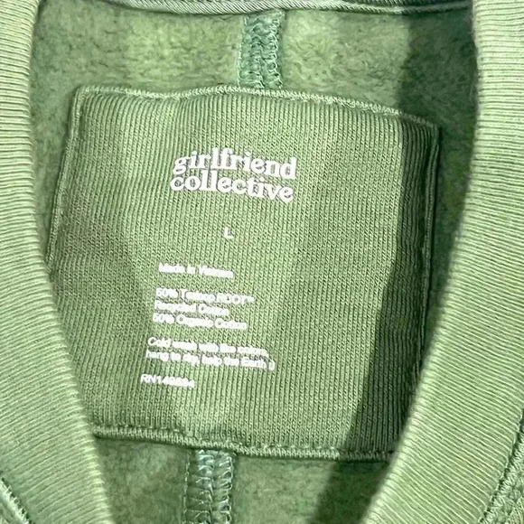 Girlfriend collective Falcon 50/50 Relaxed Fit Sweatshirt size L - Picture 12 of 13